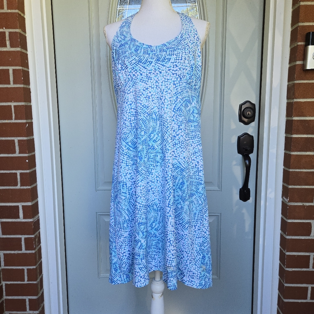 Columbia Blue and White Mini Dress